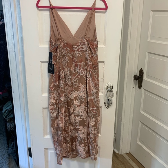 Lulus Midi Velvet Dress - Picture 3 of 4
